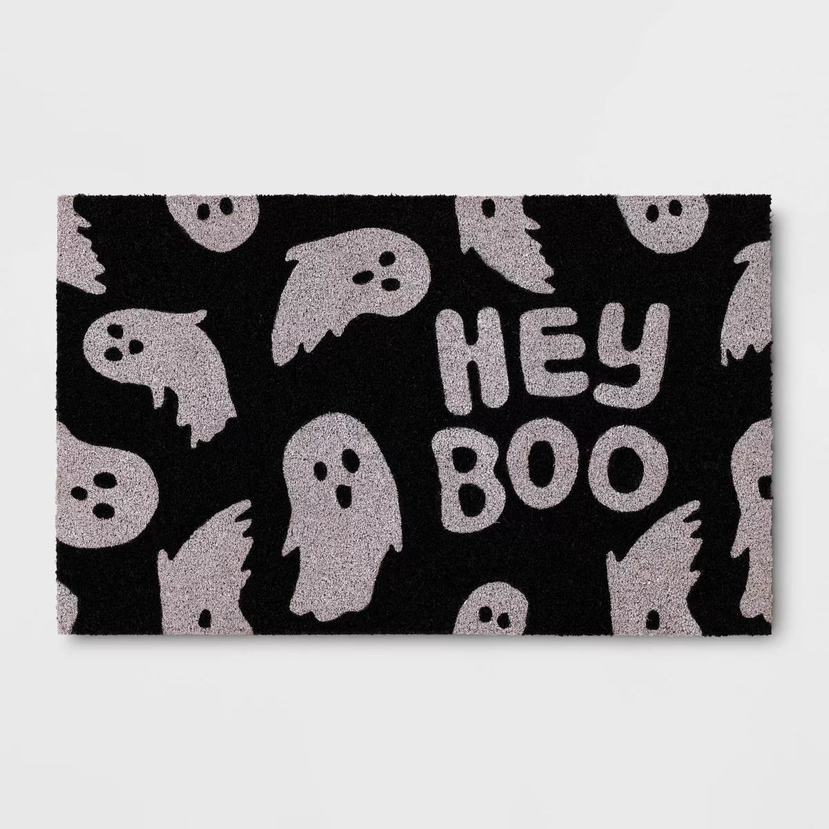 1'6"x2'6" 'Flying Boo' Halloween Coir Doormat Black/White - Hyde & EEK! Boutique™ | Target