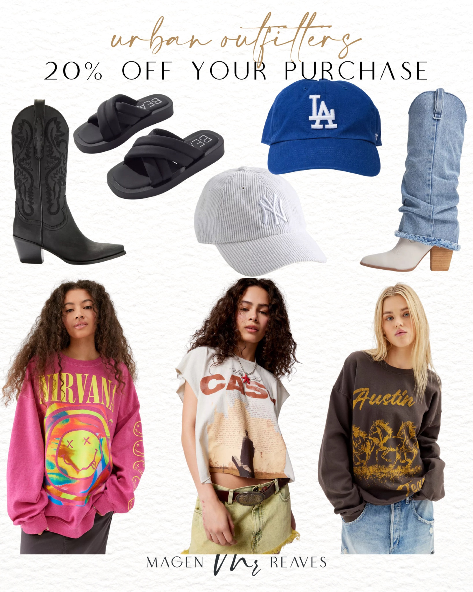 Urban outfitters is 20% off your purchase - sale alert - boots on sale - Steve Madden on sale - graphics on sale - sale favorites 

#LTKshoecrush #LTKstyletip #LTKsalealert