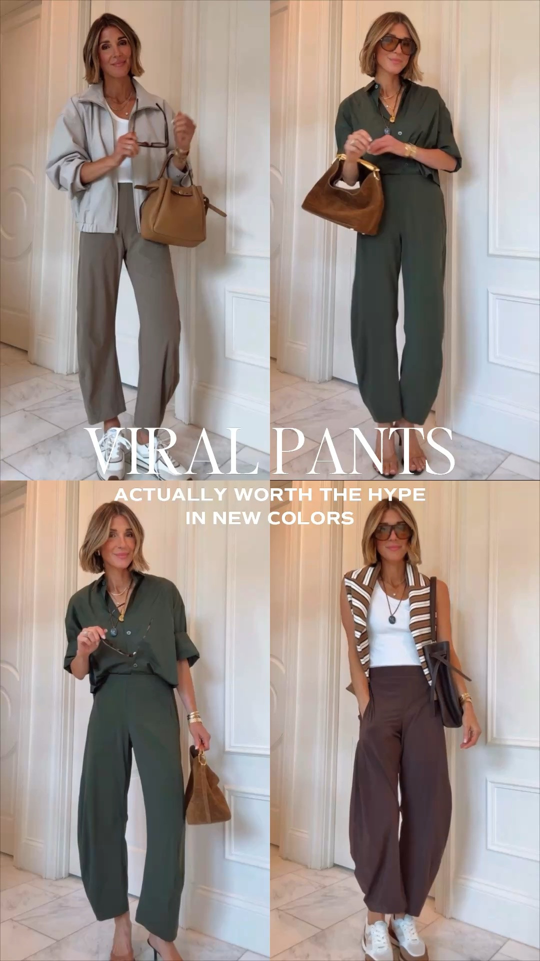 The viral Ruti pants in  ew colors for fall. They are totally worth the hype- love the fit, the feel and so comfortable. I suggest sizing up one size

#LTKdayinmylife #LTKgrwm