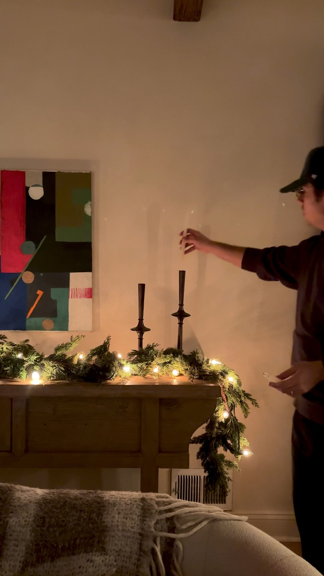 OUR HOLIDAY ENTRY CONSOLE!! 🎄❄️✨ Sometimes console tables can be difficult to decorate simply because decor can easily seem cluttered! we like to add a realistic faux garland for a lush feeling, candelabra’s for height, multiple glass trees for dimension & a wreath because…. duh christmas! what do you think?! 

#LTKSeasonal #LTKHome #LTKHoliday