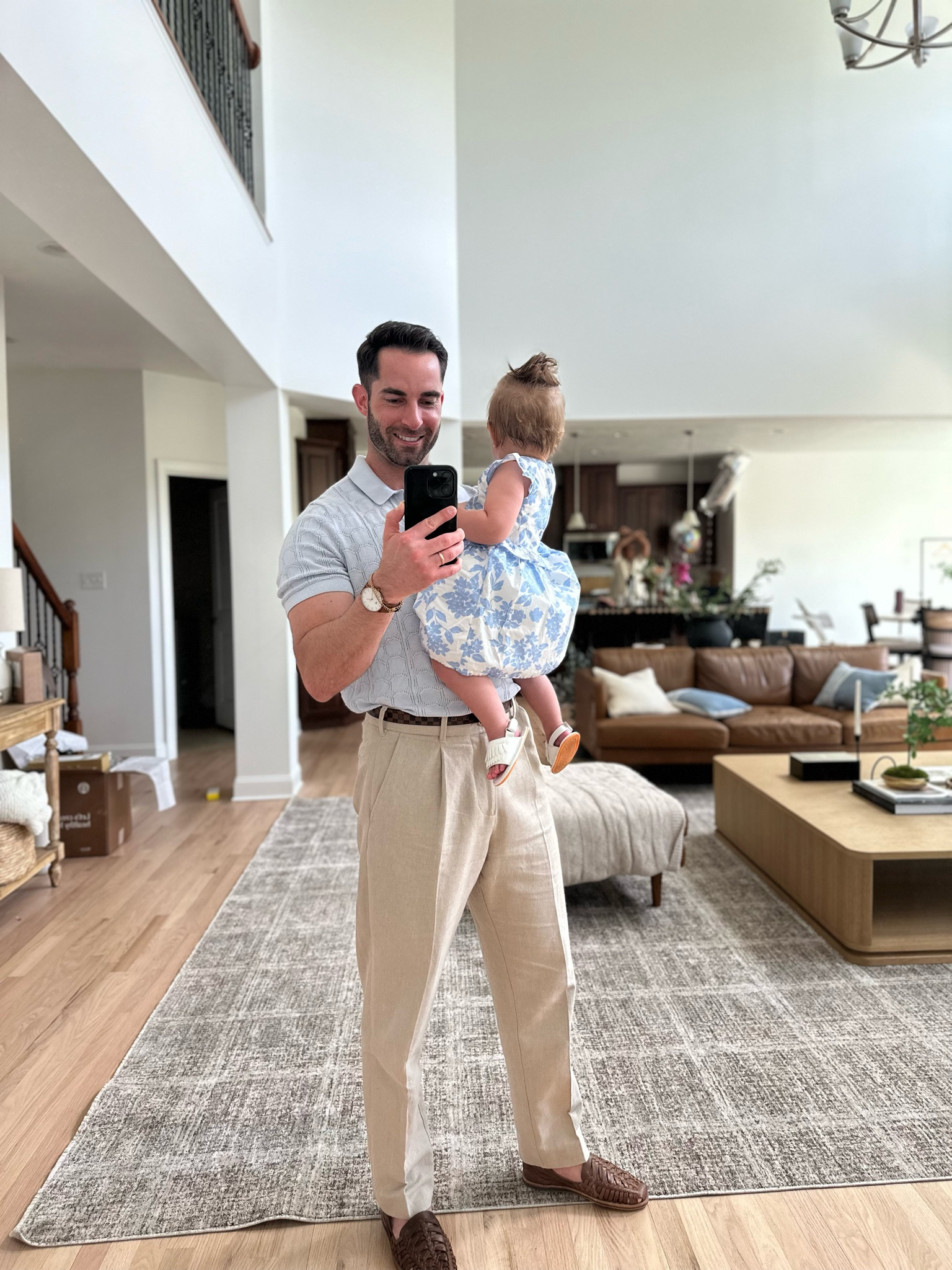 Daddy daughter matching outfit for the summer. These linen pants are a must have. My new sandals are perfect for summer too 

#LTKStyleTip #LTKKids #LTKMens