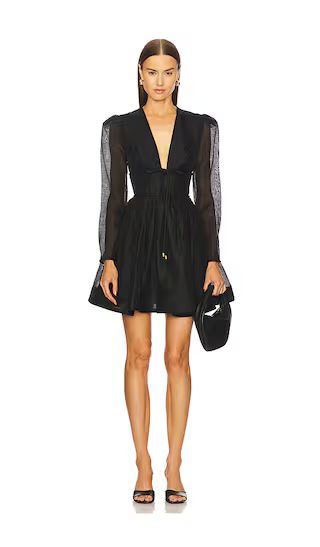 Eden Structured Mini Dress in Black Mini Dress | Black Dress With Sleeves | Revolve Clothing (Global)