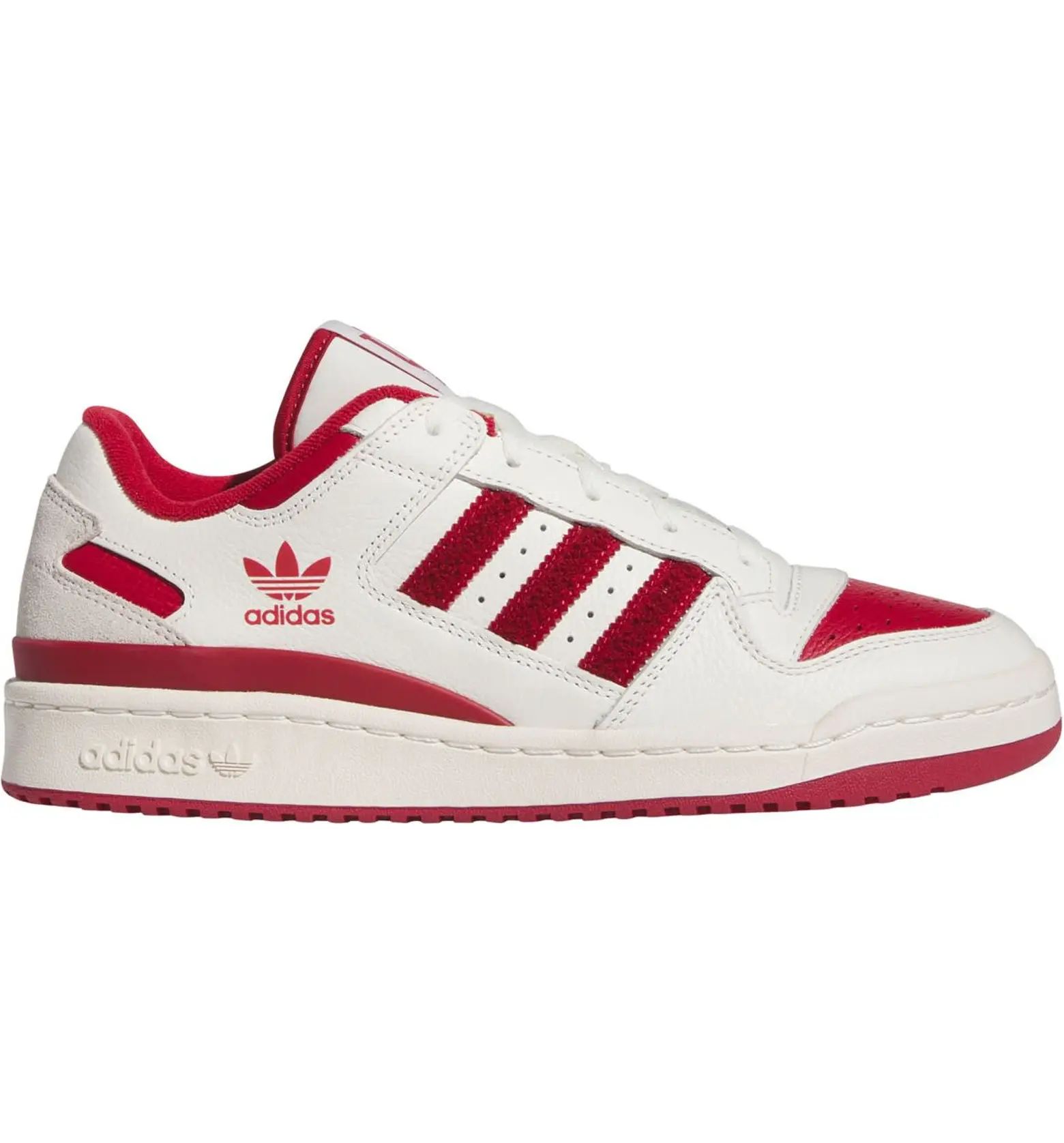 Men's adidas White/Crimson Indiana Hoosiers Forum Low Basketball Shoes | Nordstrom