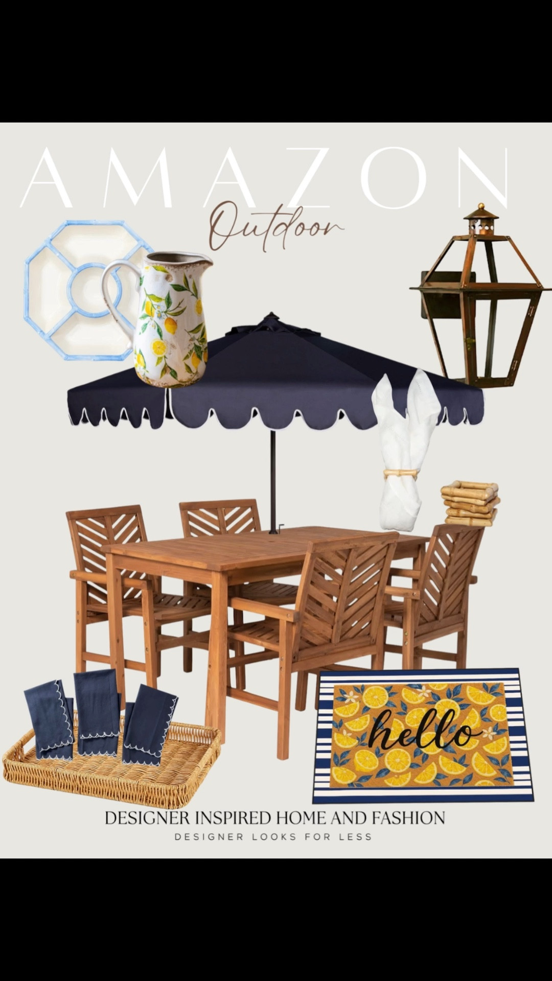 Amazon outdoor furniture and dining essentials! 

#LTKHome #LTKSeasonal