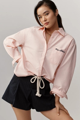 The Shrunken Bennet Buttondown Shirt by Maeve | Anthropologie (US)