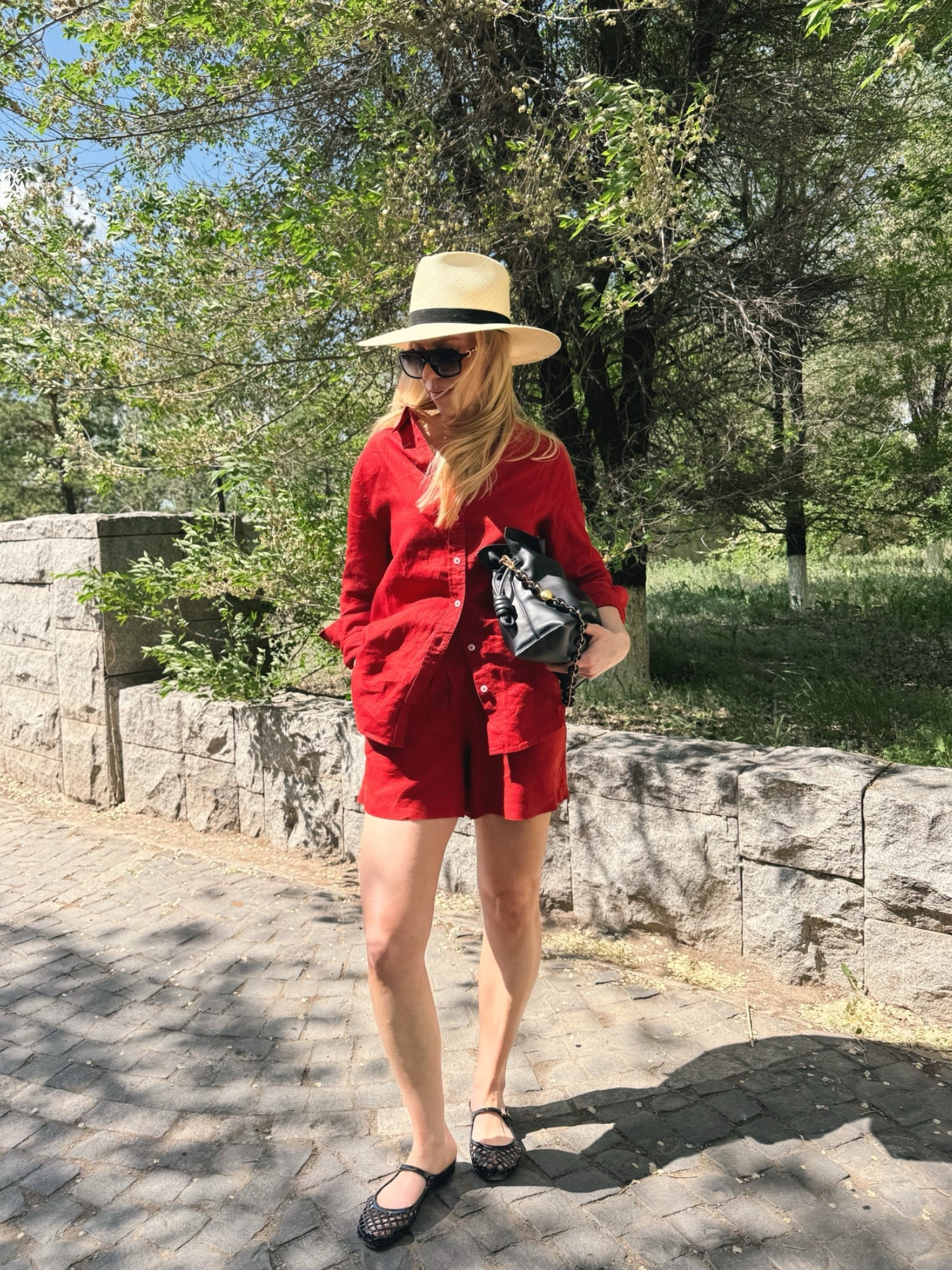 Chic linen set under $75 - you’ll want to wear it everywhere this summer! True to size

#LTKTravel #LTKSeasonal #LTKOver40