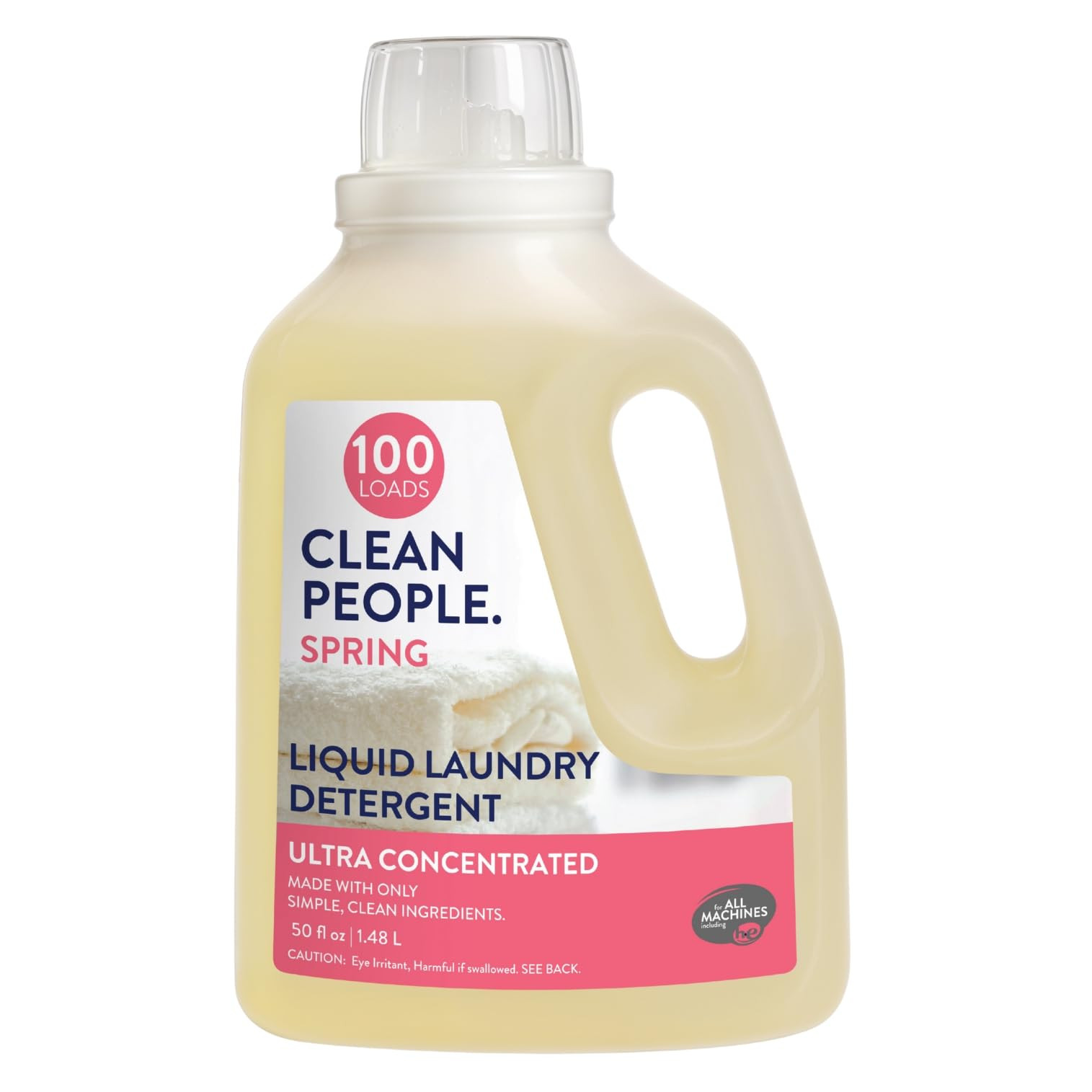 The Clean People Liquid Laundry Detergent - Recyclable Packaging, Stain Fighting - Ultra Concentr... | Amazon (US)