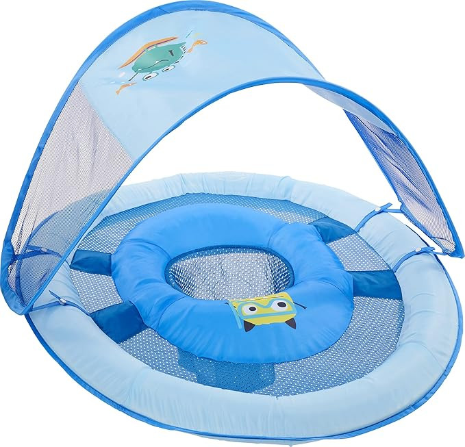 SwimWays Baby Spring Float Sun Canopy - Blue Sea Monster | Amazon (US)