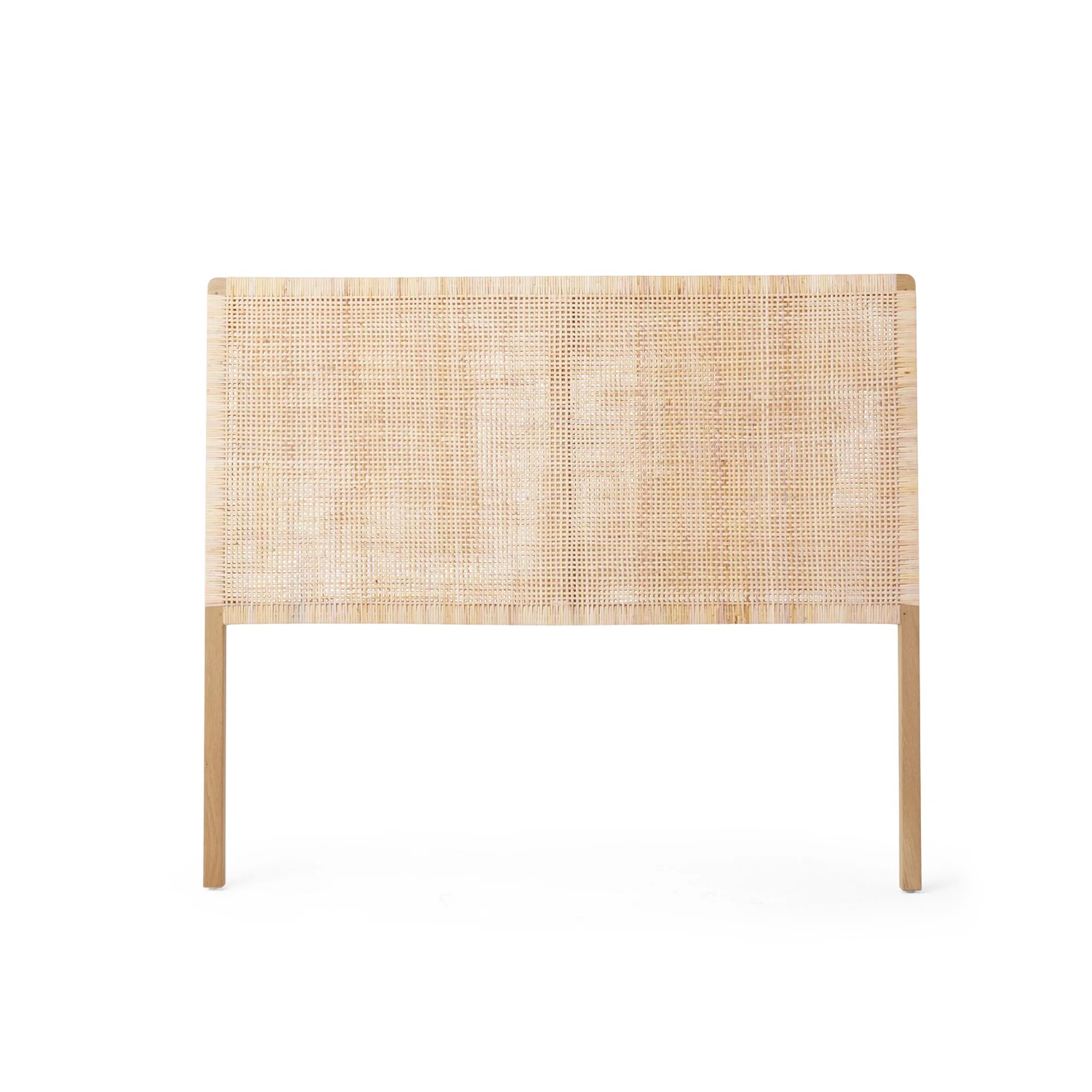 Headboard #1 - Headboard in Oak with Woven Rattan | Hati Home