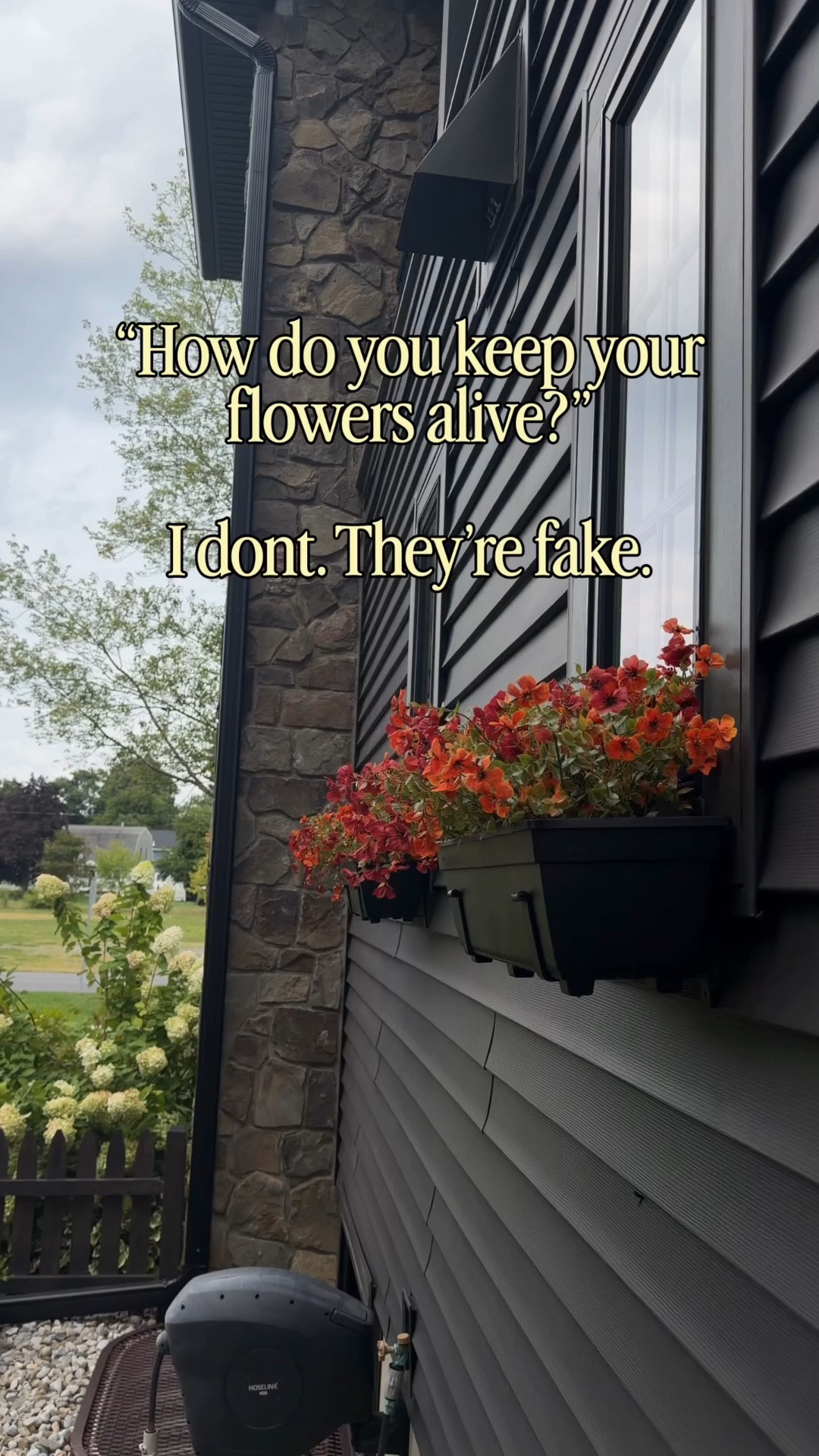 These faux flowers I found for our window boxes fool everyone and look soooo good!

#LTKSeasonal #LTKHome
