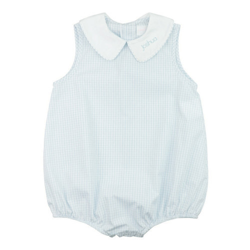 Blue Windowpane Bubble | Cecil and Lou