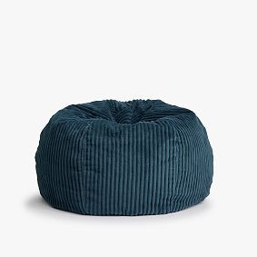 Chamois Midnight Blue Bean Bag Chair Collection | Pottery Barn Teen