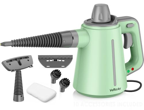 Steam Cleaner for Bathroom & Kitchen, Handheld High Temp Steam Cleaner with Safety Lock, Chemical-Free Steamer for Deep Cleaning Tile, Grout, Shower, Stove & Sink, 10 Accessories for Home, Couch & Car | Amazon (US)