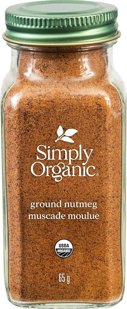 Simply Organic Pure Ground Nutmeg, 2.3 Ounce Jar | Amazon (US)