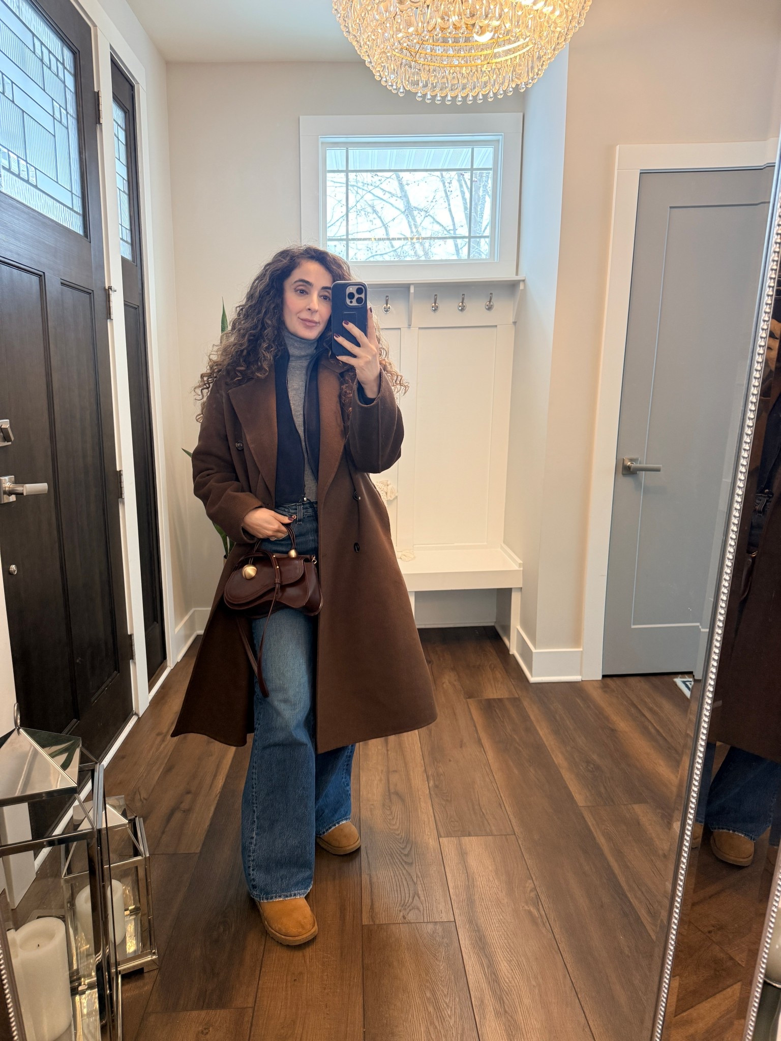 Casual layering. Wearing wool turtleneck in size small from Mango and wide leg denim size 27 from Madewell. Fleece jacket from Amazon in size small (great quality), and Mango coat in size xs. 

#LTKootd #LTKmomlife #LTKgrwm