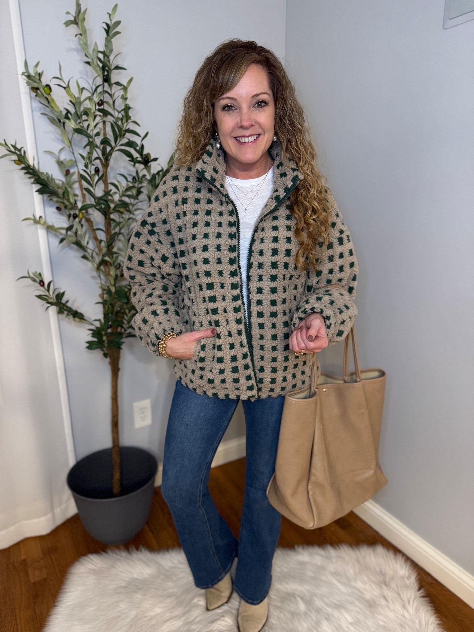 Amazon Hixiaohe pullover and zip up / winter outfit / trendy look 

Pullover- medium 
Jeans- last year Walmart (linking similar)
Slub tee- medium 
Ankle boots- linking similar 

#LTKOver40 #LTKootd #LTKgrwm