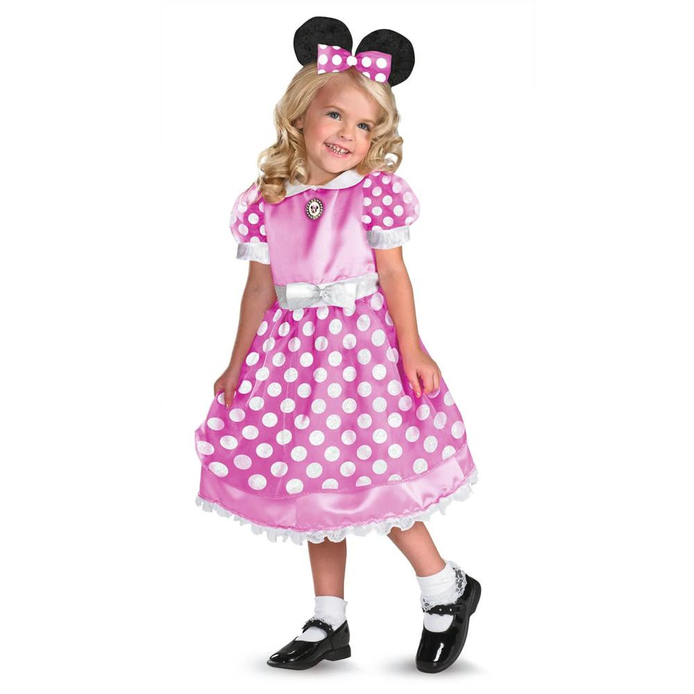 Toddler Girl's Pink Mickey Mouse Clubhouse(TM) Minnie Mouse Costume - 3T-4T | Oriental Trading Company