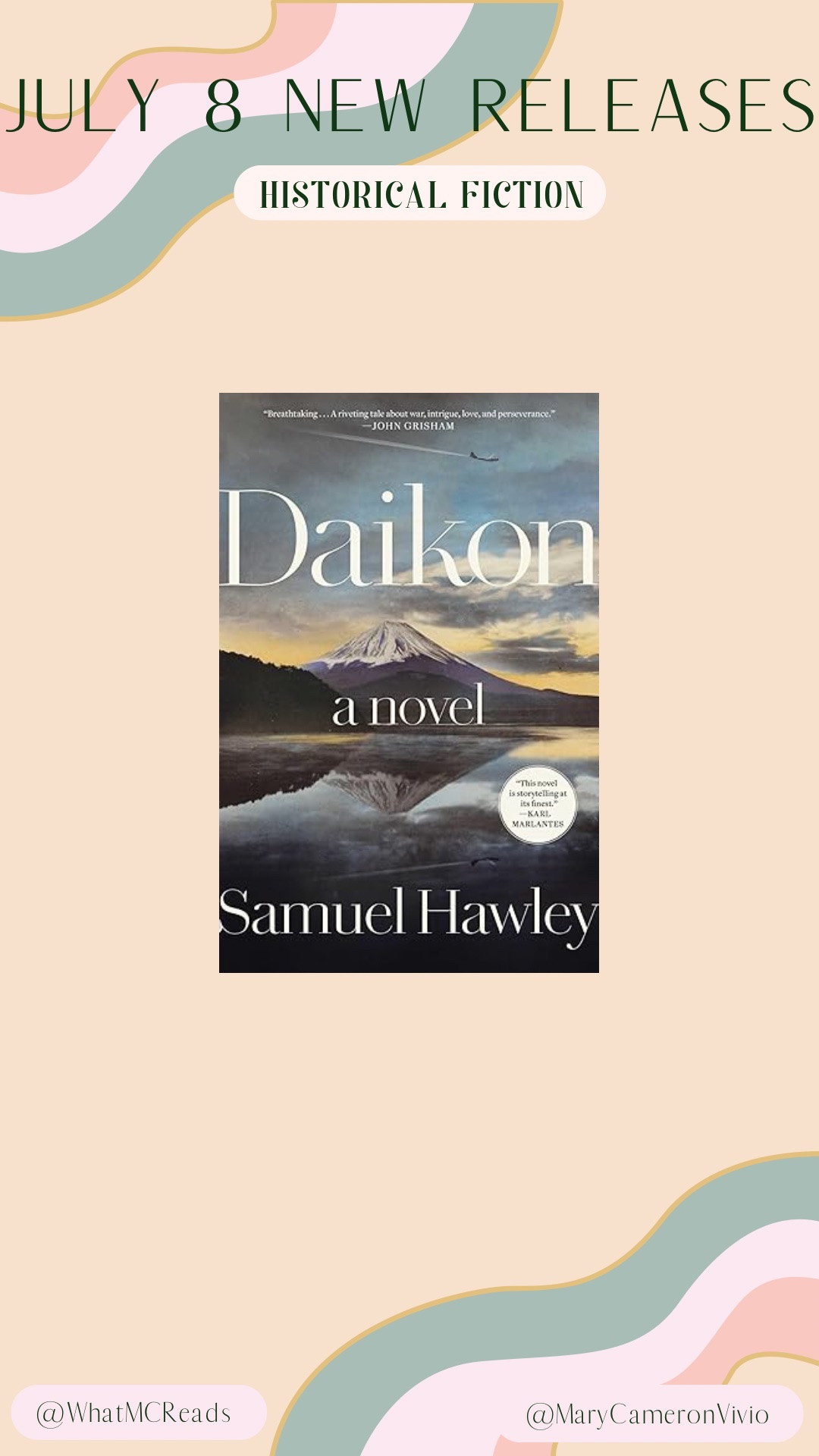 Step into the past with a story you won’t forget 📜

July 8 brings a powerful new voice to historical fiction:

🥢 Daikon - Samuel Hawley — a sweeping, emotionally rich tale of family, identity, and resilience set against the backdrop of war and cultural upheaval

Perfect for fans of intimate, character-driven stories with historical depth. Will Daikon be your next unforgettable read?

Historical fiction, July 8 releases, daikon, booktok reads, literary fiction

#LTKHome #LTKFindsUnder100 #LTKFindsUnder50