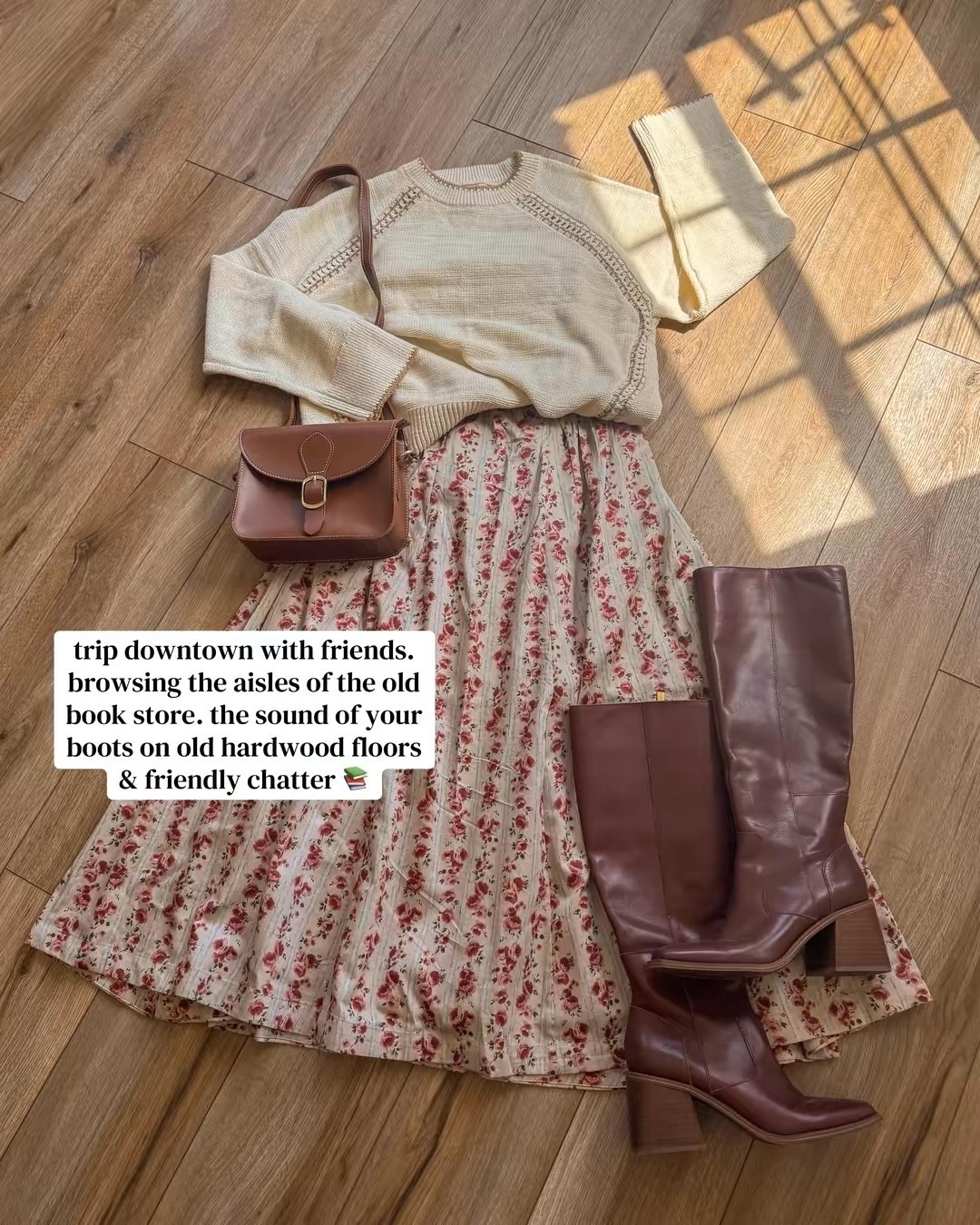fall outfits 2026🤎 taking our summer dresses straight into fall. love this new rose print @abercrombie dress and sweater (100% cotton!)

#LTKSaleAlert #LTKSeasonal #LTKootd