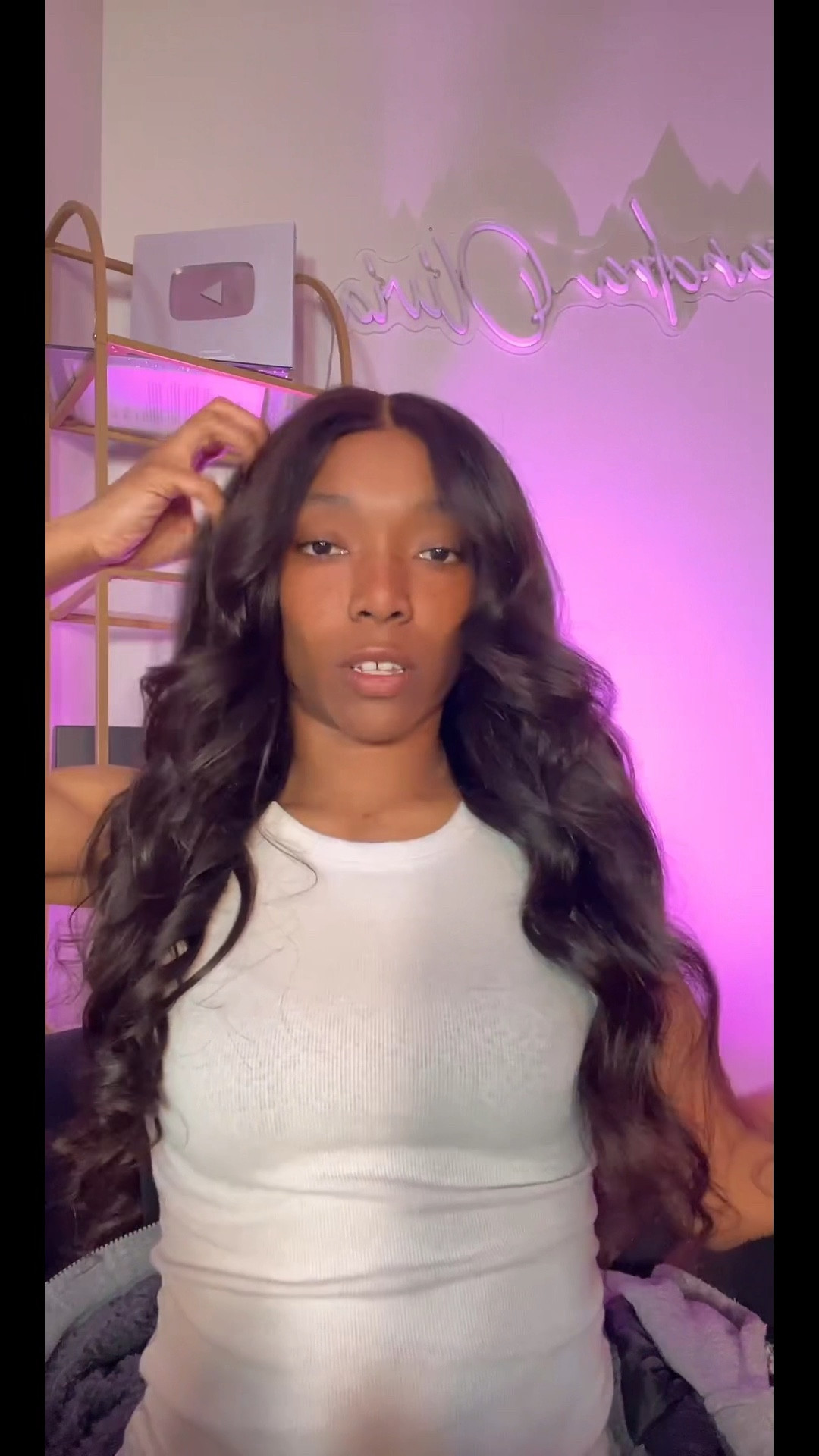 Beginner friendly closure wig 24 inches 220 density with layers I cut myself. Human hair and I curled with my Tymo iron. 

#LTKHoliday #LTKGiftGuide #LTKBeauty