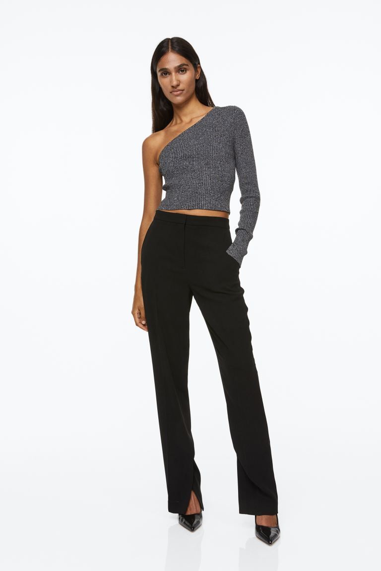 Tailored trousers - Black - Ladies | H&M GB | H&M (UK, MY, IN, SG, PH, TW, HK)