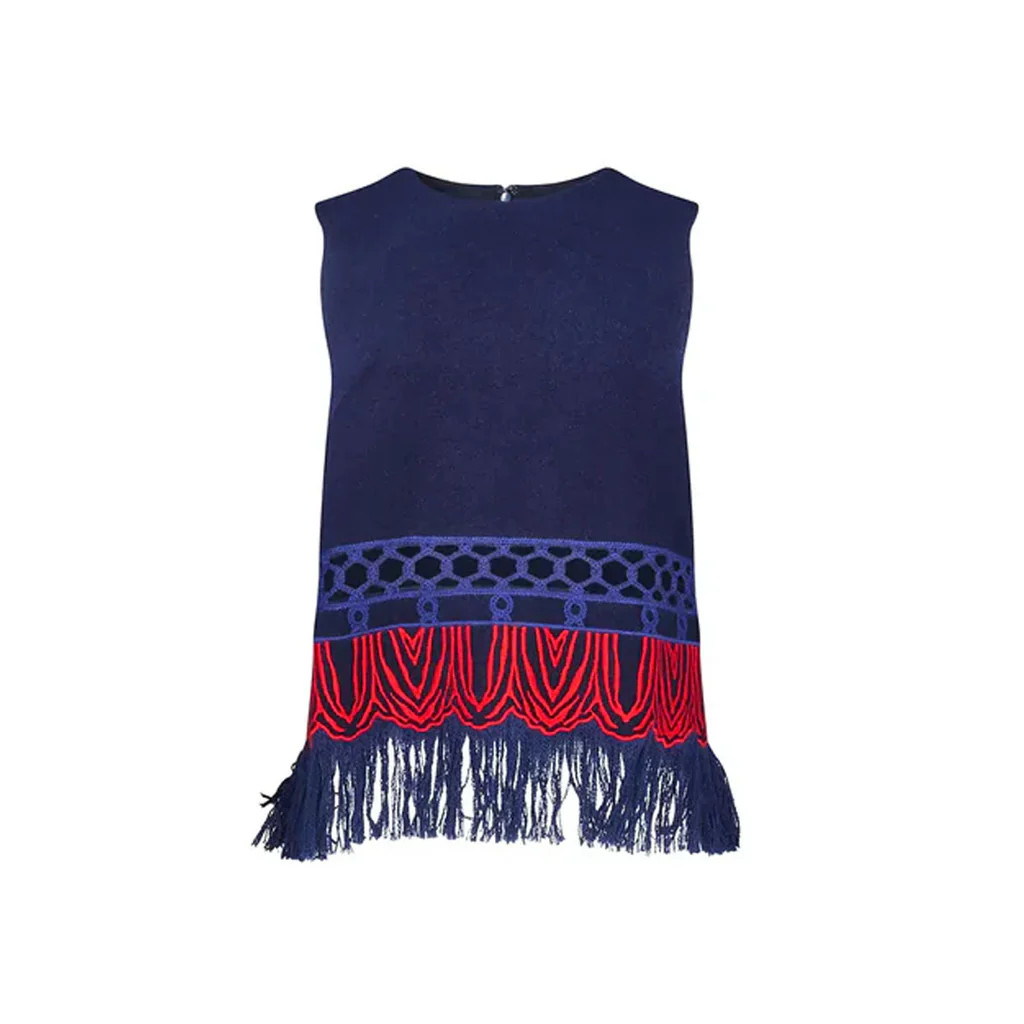 Astor Top in Midnight Wool | Over The Moon