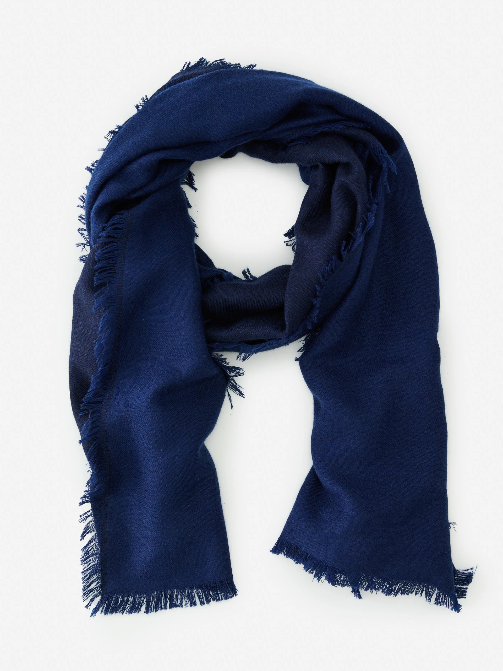 J.McLaughlin Women's Carey Cashmere Scarf Navy/Midnight | J.McLaughlin