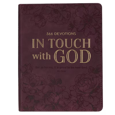 Devotional in Touch with God Brown Flexcover Jan. - (Leather Bound) | Target