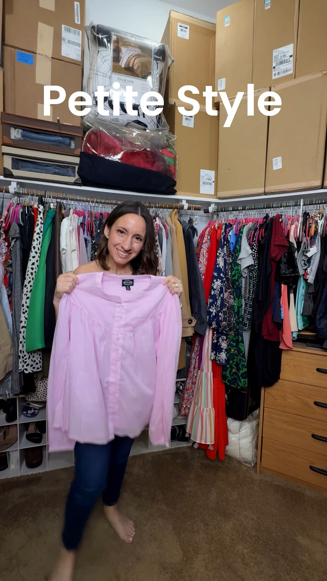Petite spring style find. 
Light pink blouse is so pretty. It runs big. Size down. 
Levi’s jeans. 
Love them  

#LTKPetite #LTKOver40 #LTKootd