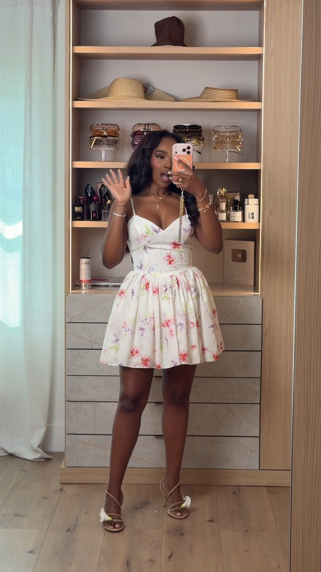 Hi babes! 🌸

This floral mini dress is giving the prettiest feminine summer vibe ✨ Lightweight, flattering, and one of those easy throw-on dresses that instantly makes you feel put together without even trying.

Perfect for:
Brunch dates
Vacation outfits
Baby showers
Garden parties
Summer dinners
Girls day outings

I love dresses like this because they do all the work for you — just add simple sandals and accessories and you have a full elevated look that feels effortless but still super chic.

Everything is linked below 🤍

xx Kira | Kira’s Fashion Finds

34D - 27 - 40 | size small or 4

#LTKMothersDay #LTKootd #LTKgrwm