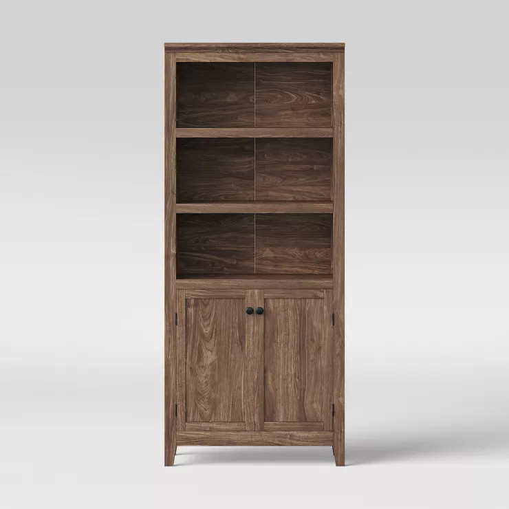 72" Carson 5 Shelf Bookcase with Doors - Threshold™ | Target