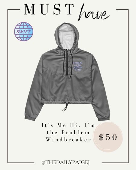Just in case it rains at the Eras tour, this windbreaker would be perfect for the tour just in case. This would be the perfect Taylor swift accessory for your Taylor swift concert on the rain. 

Swiftie, Concert, Stadium Bag, Taylor Swift Concert, Lavender Haze, Concert outfit, Taylor Swift Concert Outfit, Lover Concert, Taylor Swift Eras, Taylor’s Version, Champagne Problems, it’s me hi, Taylor swift rain coat, Taylor swift coat, Taylor swift windbreaker, Taylor swift midnights

#LTKunder50 #LTKGiftGuide #LTKunder100
