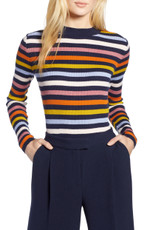 Click for more info about Halogen® x Atlantic-Pacific Shimmer Stripe Sweater