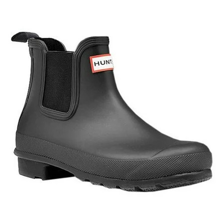 Hunter Original Waterproof Chelsea Rain Boot Black US 5 | Walmart (US)