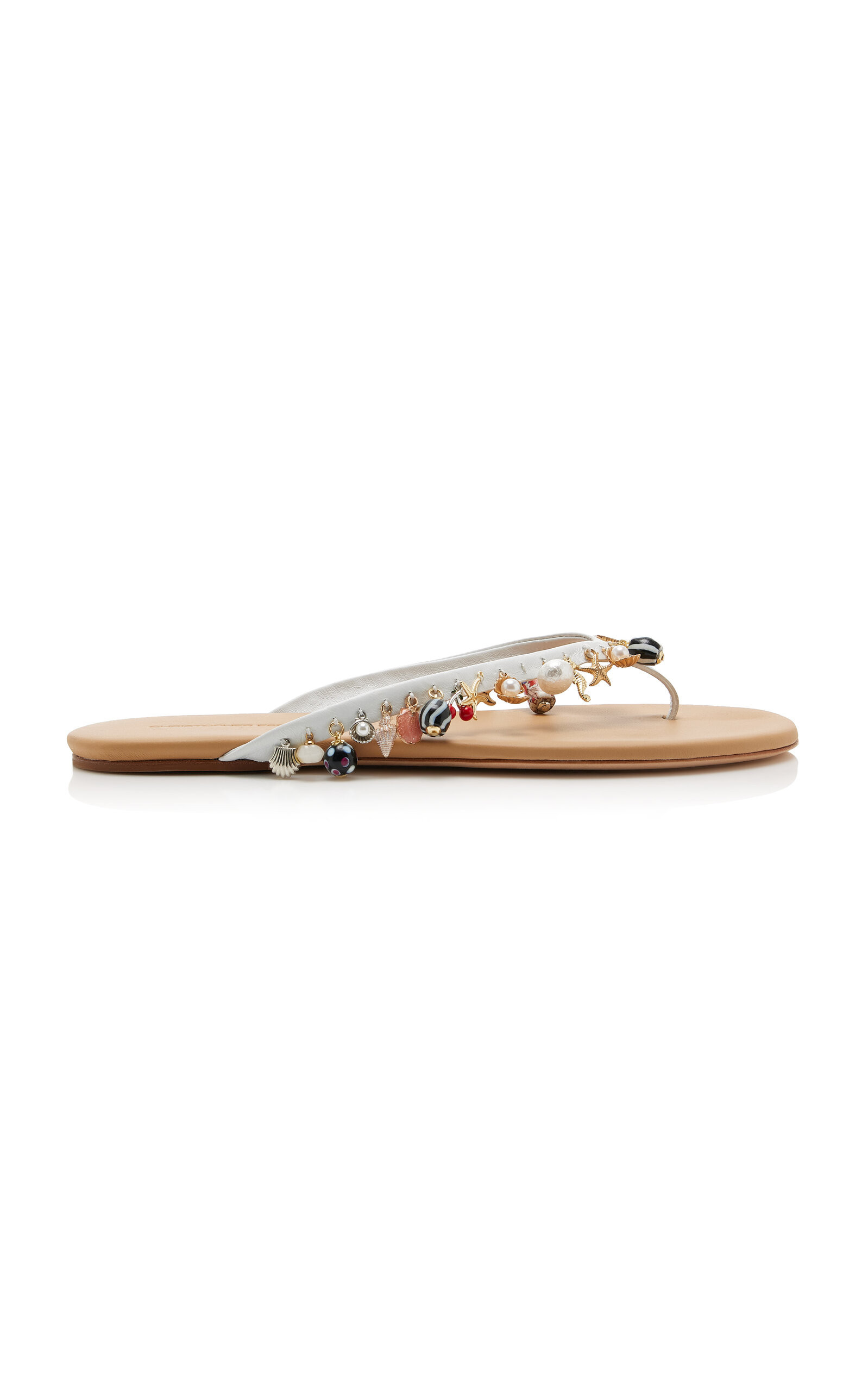 Christopher Esber Memento Leather Flip Flop Sandals - Moda Operandi | Moda Operandi (Global)