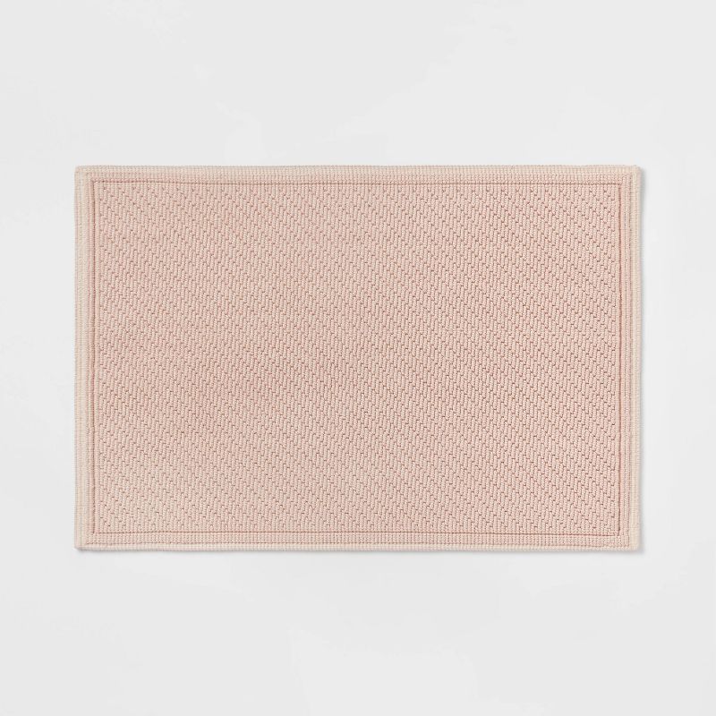 21&#34;x30&#34; Performance Solid Cotton Bath Mat Pink - Threshold&#8482; | Target