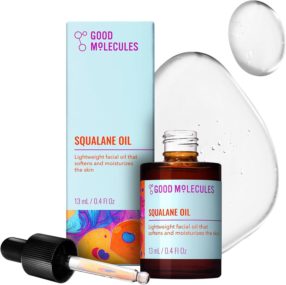 Good Molecules Squalane Oil - 100% Natural Squalane Oil Non-Greasy Moisturizer for Face, Skin, an... | Amazon (US)