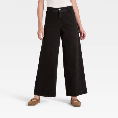 Women's High-Rise Sailor Wide Leg Ankle Jeans - Universal Thread™ | Target