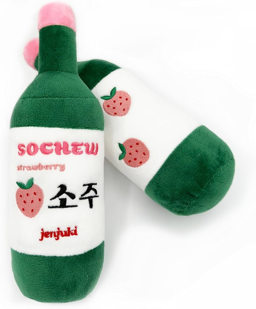 Sochew Soju Pet Toy with Squeaker (Strawberry) | Amazon (US)