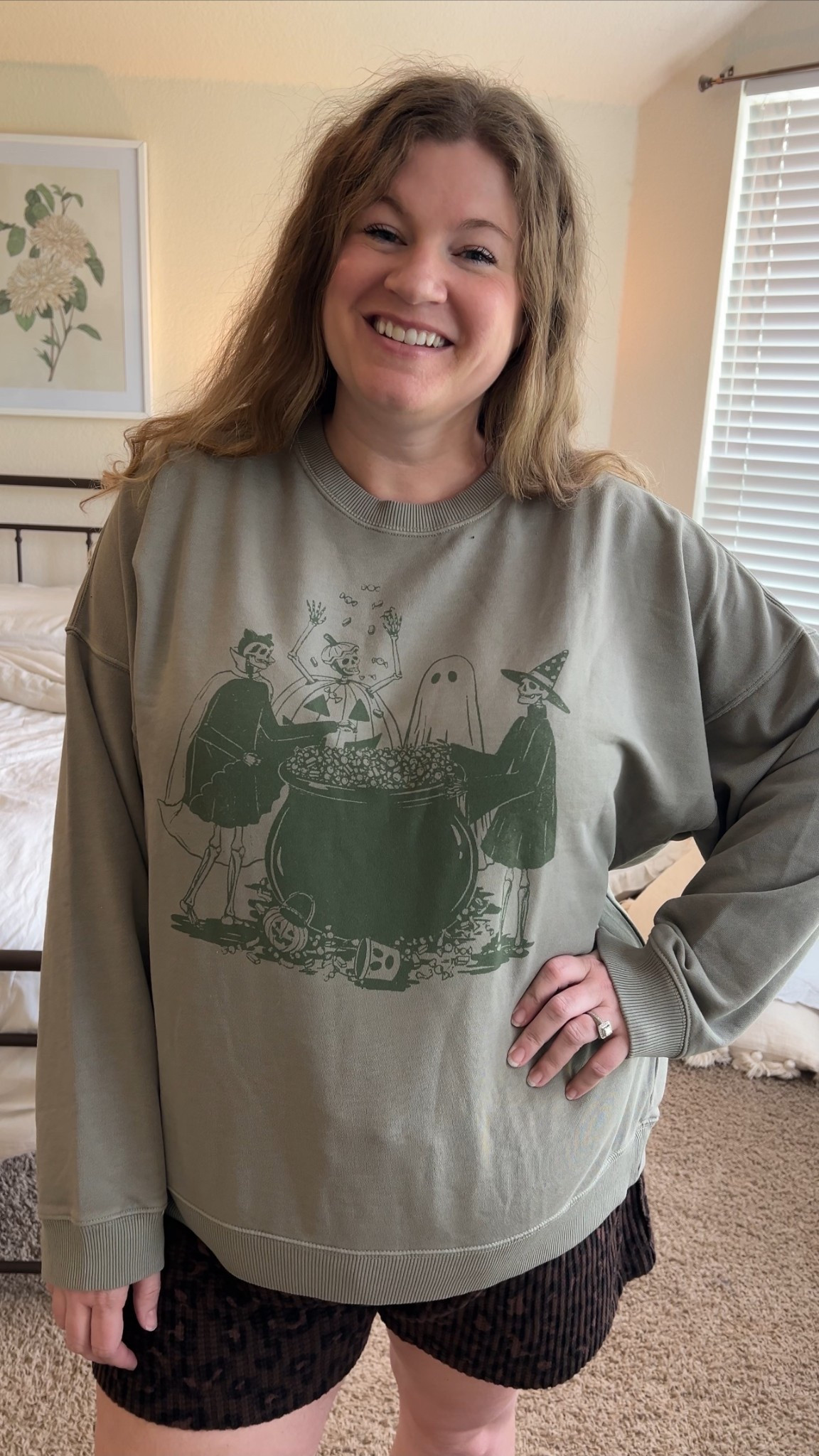 This Halloween crewneck!!! The skeletons dressed up is so cute! I’m in the XXL, it runs true to size  

#LTKFallSale #LTKSeasonal #LTKHalloween