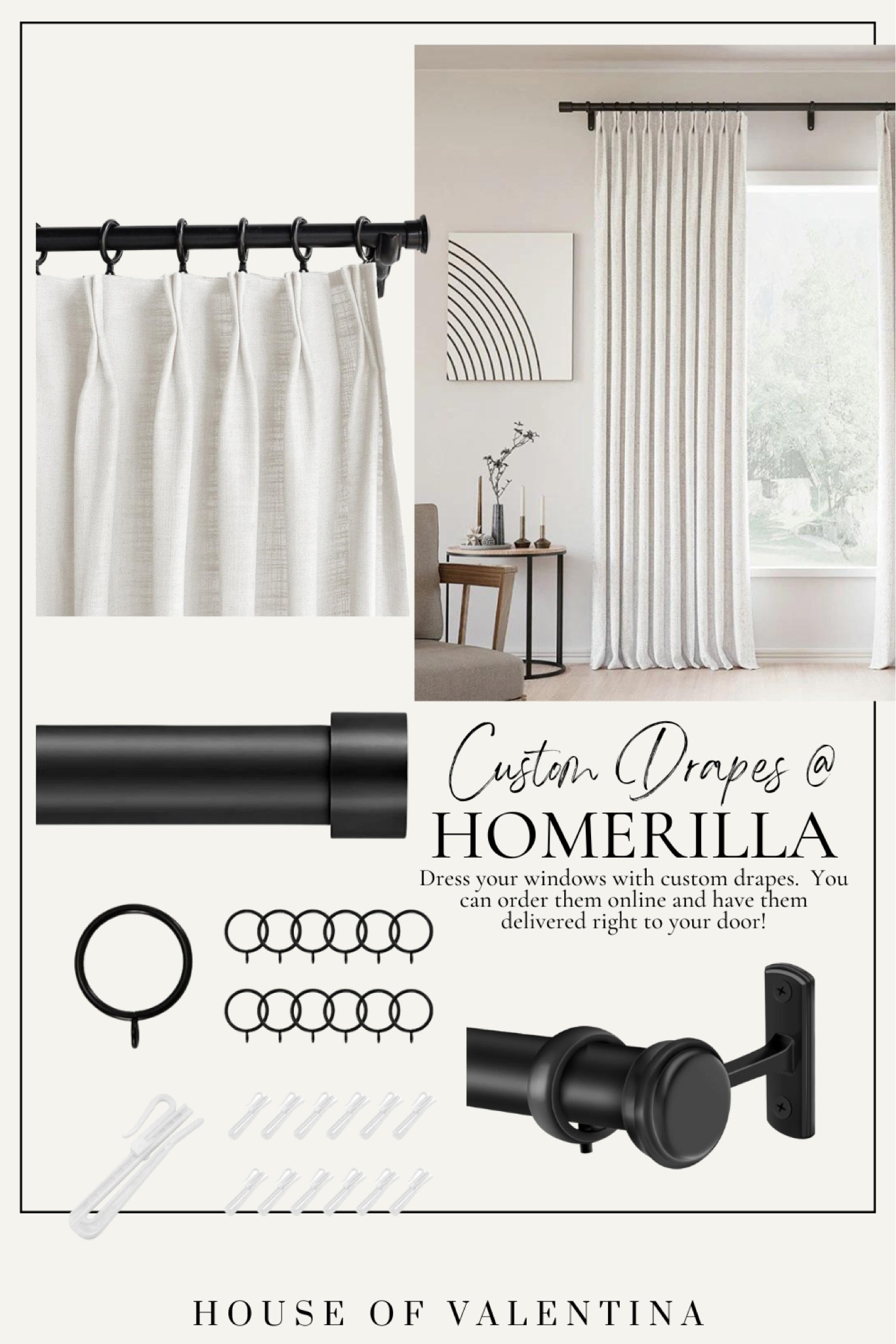 Dress your windows with custom drapes from @homerilla You can order them online and have them delivered right to your door! #homerilla #LTKsalealert #LTKhome #LTKstyletip
