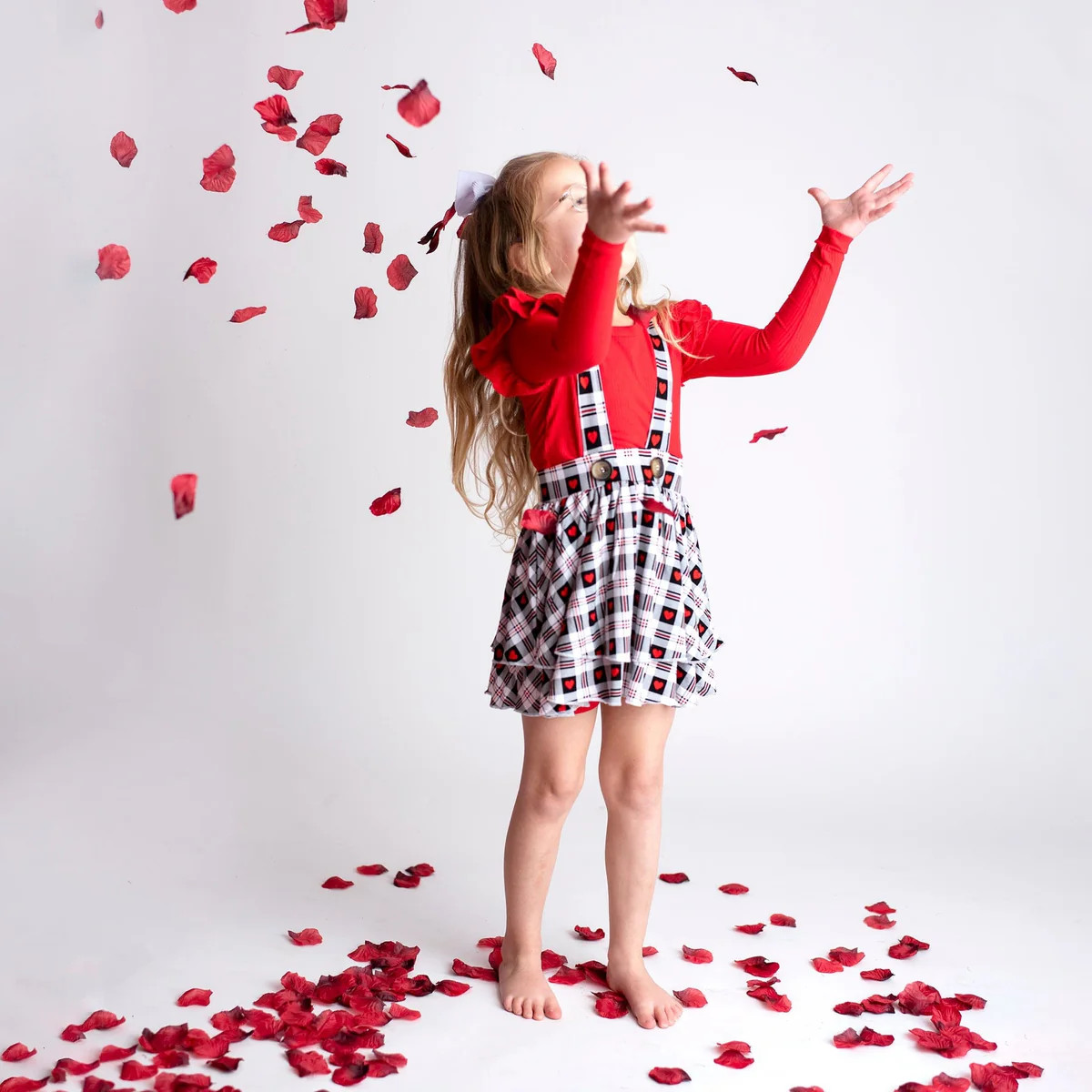 Plaid About You Girls Suspender Skirt Set | Bums & Roses