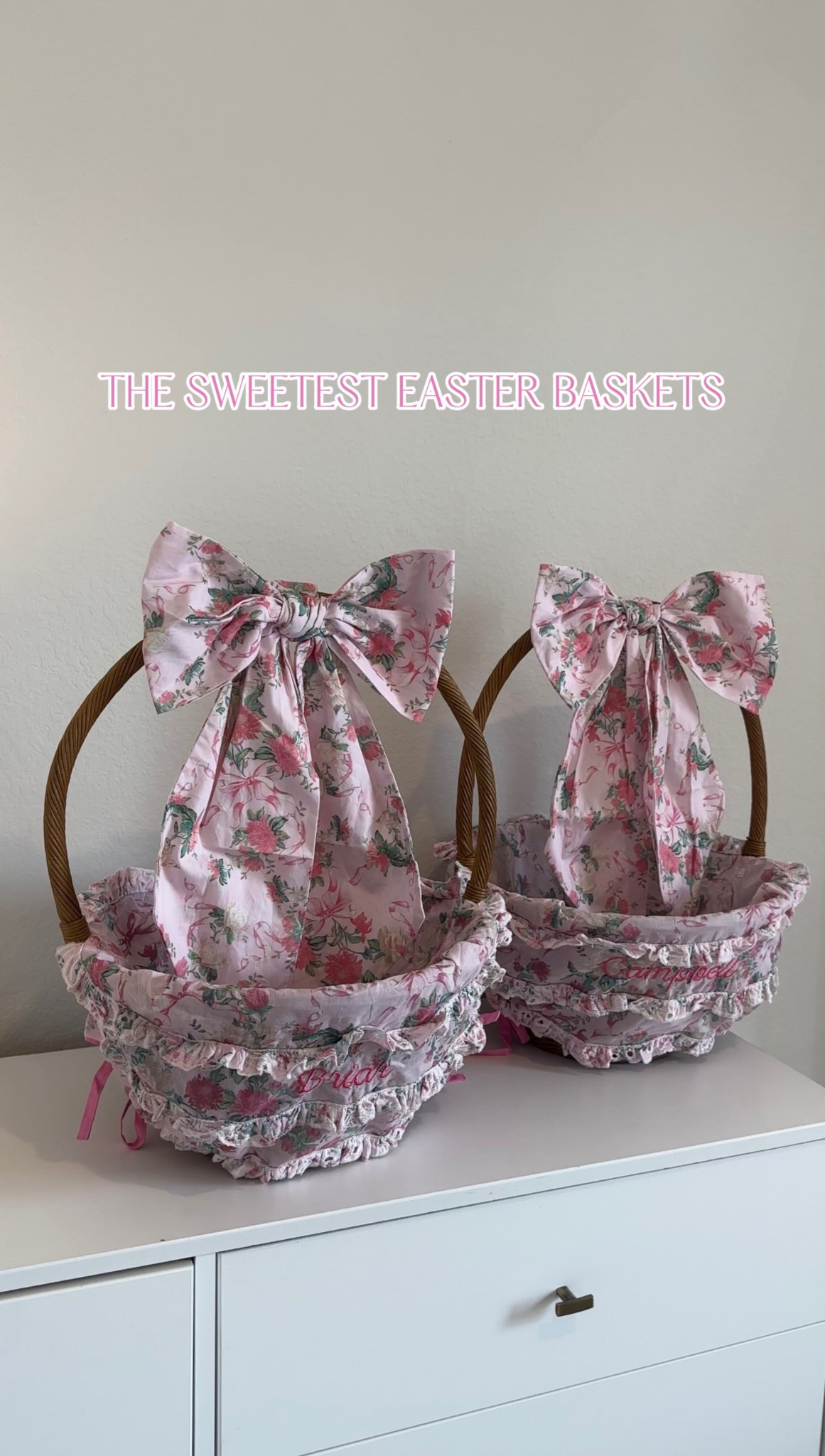 Pottery barn Easter baskets #easter #potterybarn #girlmama