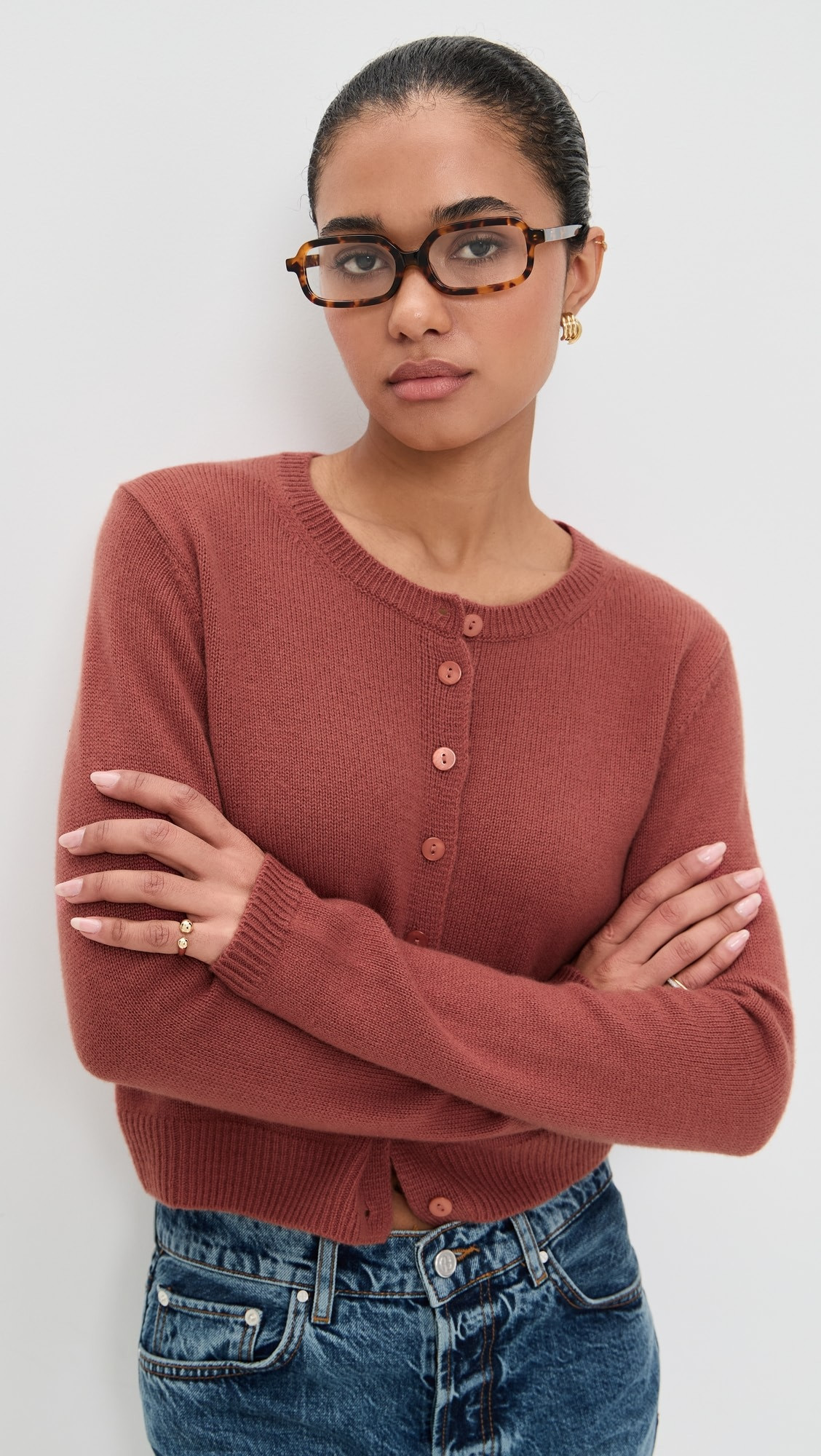 Clara Cashmere Crew Cardigan | Shopbop
