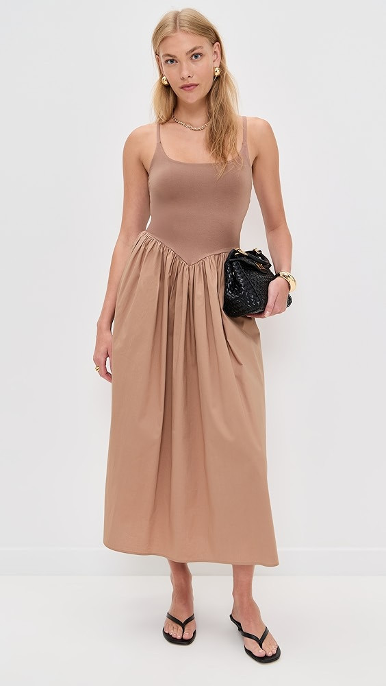 Alix Mixed Fabric Tank Dress | Shopbop