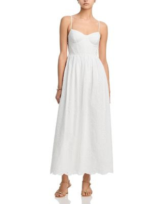 Sleeveless Eyelet Bustier Midi Dress - Exclusive | Bloomingdale's (US)