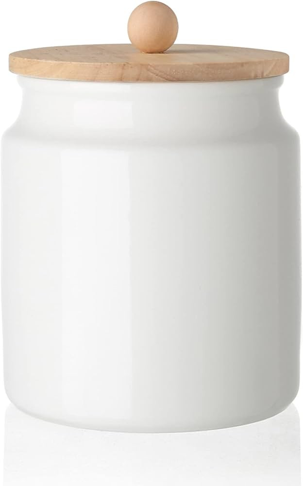 Amazon.com: Sweejar Ceramic Kitchen Canisters, 28 FLOZ Porcelain Food Storage Jar with Airtight S... | Amazon (US)