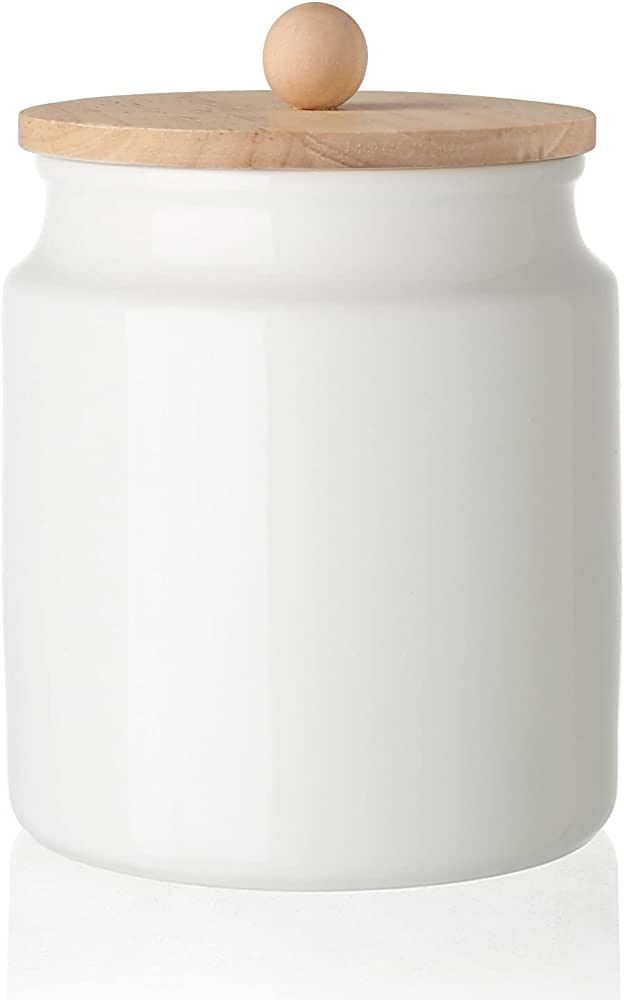 Amazon.com: Sweejar Ceramic Kitchen Canisters, 28 FLOZ Porcelain Food Storage Jar with Airtight S... | Amazon (US)