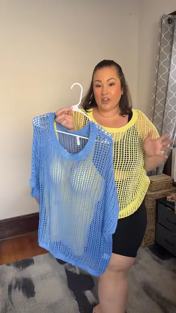 Crochet tops on a plus size ✨ love how these cover the arms and belly & still keep you nice and cool in the summer! 

#crochettops #crochettop #plussizefashion 
Crochet top 
Plus size fashion

#LTKPlusSize