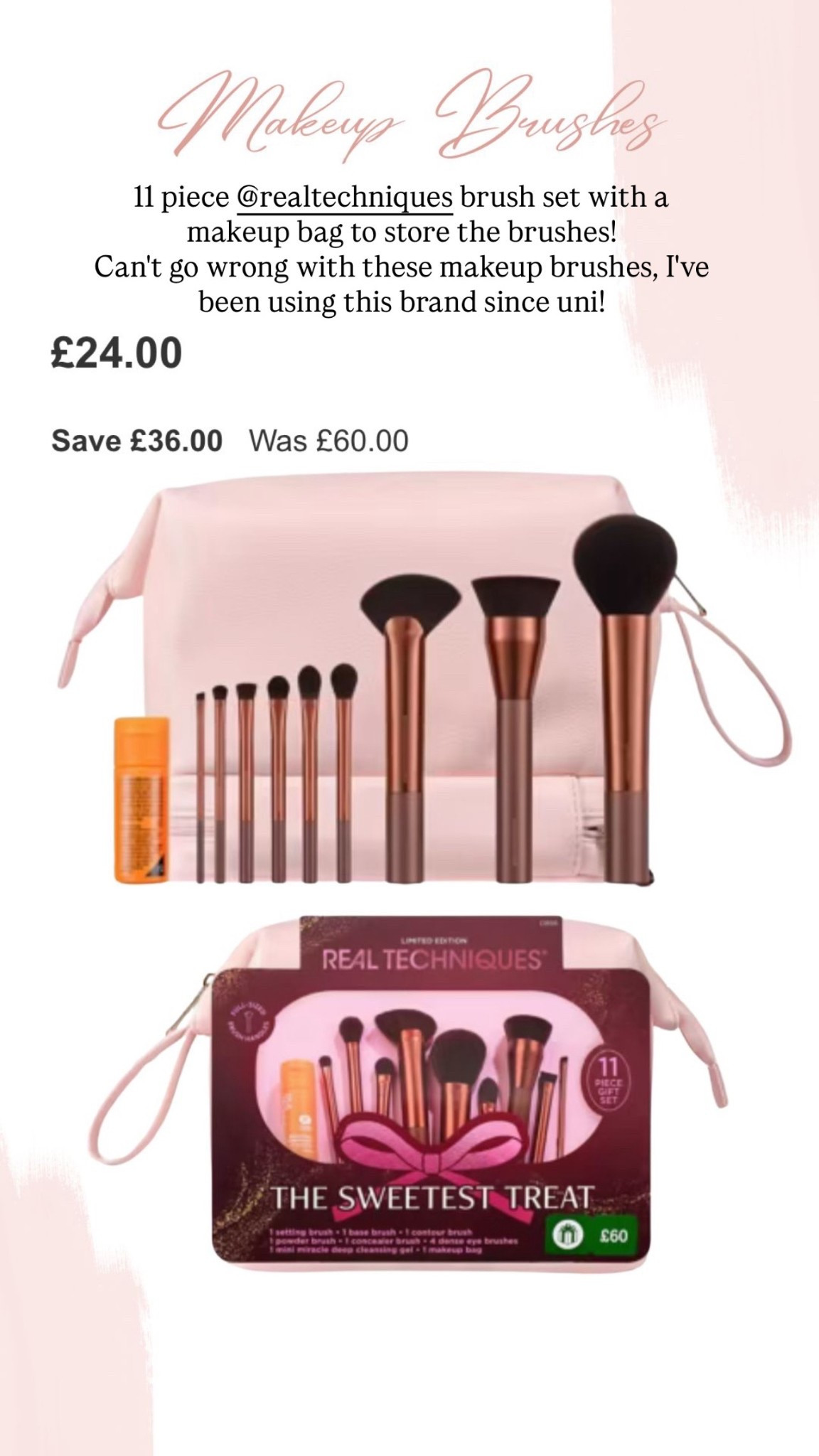 Makeup brushes on sale £24

#LTKgiftguide